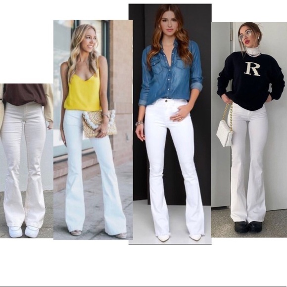 Vanilla star Vintage jeans flared white size 13 - Picture 9 of 9